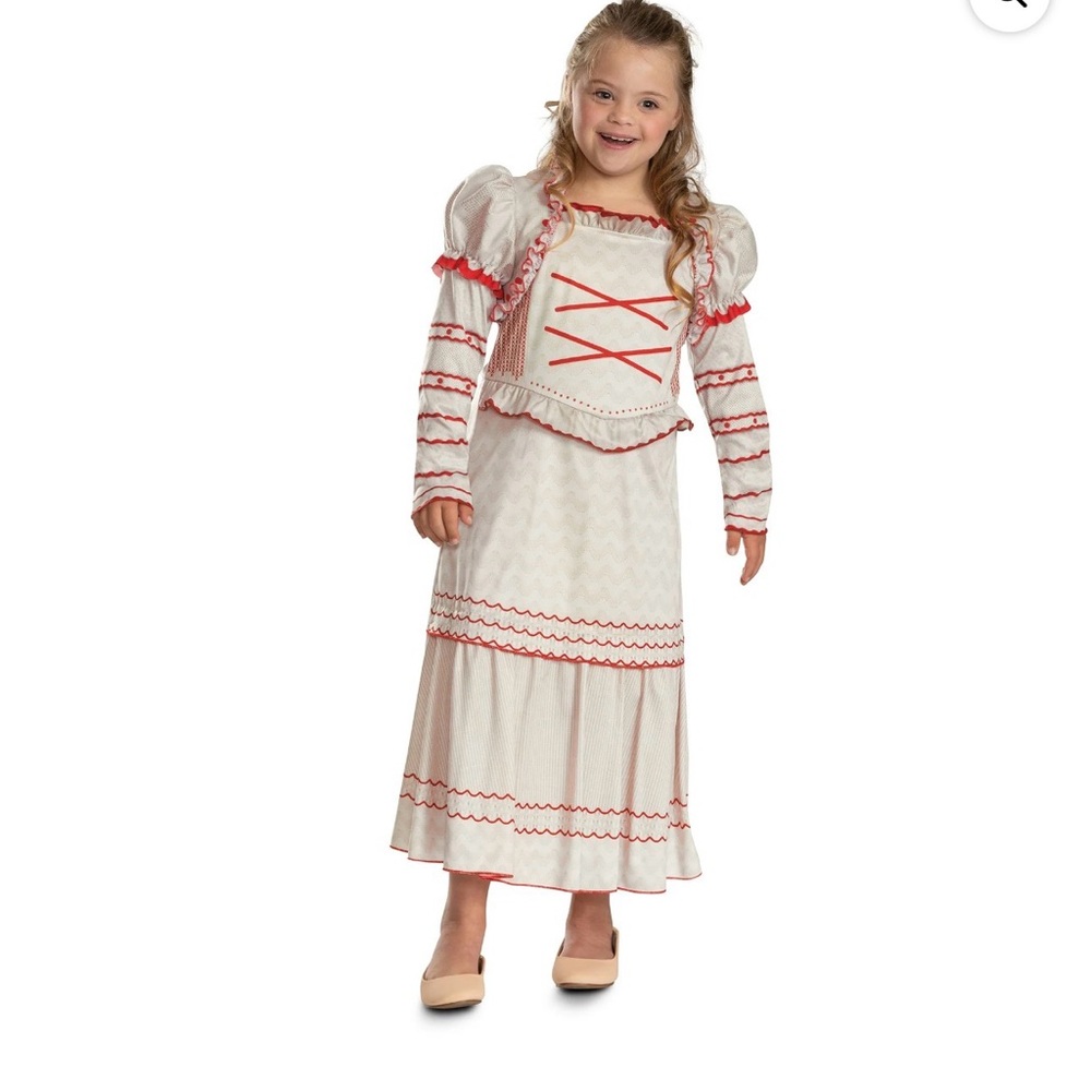 Wicked Nessa Costume for Kids - Cream and Red‎ 7-8 NWT